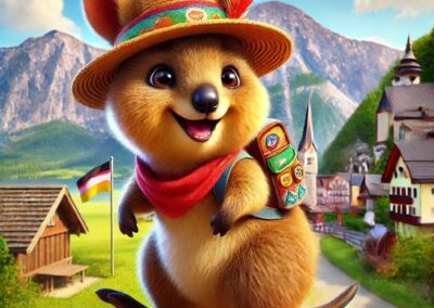 KI-generiertes Bild eines Quokka in Österreich.